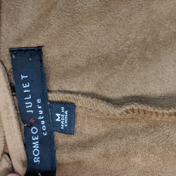 Women's Romeo & Juliet Couture Faux Suede Drape Jacket M - Picture 5 of 12